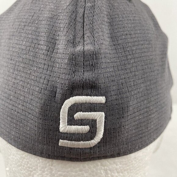 Under Armour UA Golf Hat Gray Lightweight Stretch Fitted M/L Golf White Logo - Picture 5 of 11
